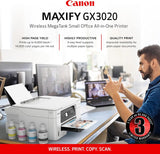 Canon GX3020 MAXIFY MegaTank MFP Color Printer (5777C002) Bundle
