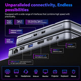 Tylvx Mini PC 5.7" Touchscreen Handheld Computer, 8GB RAM 256GB SSD, N95 up to 3.4GHz, Win 11, Backlit Keyboard, WiFi6 BT5.2, Dual Type-C, HDMI 2.1 DP, Small Portable PC