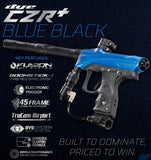 Maddog DYE CZR+ Full Auto Electronic Paintball Gun Marker Elite Starter Package | Thermal Anti-Fog Paintball Mask, HPA Tank, Empire Halo Too Loader, Neck Protector, Pro Paintball Harness & Pods - Blue