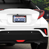 BGGTMO American Flag License Plate Frames- 2 Pack Black Grey Patriotic USA Aluminum Car Tag Holder Cover for Front Rear, with Screws Caps