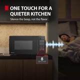 TOSHIBA Small Microwave Oven with 11 Power Levels, ChefDefrost, Sound On/Off & Eco Mode, 0.7 Cu Ft, 700W, Black, MM-EM07PA(BK)