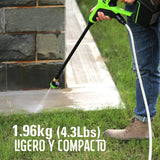 Greenworks 24V (600 PSI) Portable Power Cleaner, 4.0Ah USB Battery and Charger Included Greenworks