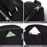Small Crossbody Bags for Women Multi-Pocket Shoulder Purse (Black)