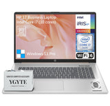 HP 17 Touchscreen Laptop Computer, 17.3 Inch HD+ Touch Screen Business Laptop PC, Intel Core i7, 32GB RAM 1TB SSD, Windows 11 Pro, 10 Key Backlit Keyboard, Fingerprint, Rose Gold