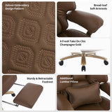EXCEBET Big and Tall Executive Office Chair with Footrest