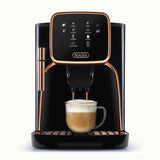 Zulay Kitchen Magia Automatic Espresso Machine – Clasica, Black Copper – Super Automatic Coffee Maker with Built-in Grinder, Steam Wand, Self-Cleaning, Touch Panel, for Bean & Ground Coffee