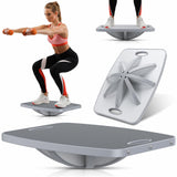 Advanced Wood Balance Board, 360 Degree Rotation and Tilt - Non-Slip 500 lbs Wobble Board for Standing Desk, Physical Therapy and Yoga Practice
