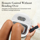 CuPiLo Foot Massager with Heat, FSA Eligible HSA Upgraded Full Feet Shiatsu Massage for Neuropathy, Remote Control Multi-Level Settings for Plantar Fasciitis, Birthday Day Gifts for Women Men(White)