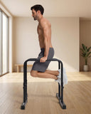 BetterMe Push Up Bars - Steel Parallettes for Calisthenics and Strength Training - Heavy Duty Pushup Bars for L Sits, Handstands and Planche - Stable Push Up Stands for Men