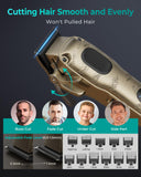 VGRPRO Hair Clippers for Men Professional, Cordless & Corded Barber Clippers for Hair Cutting with Package Case, Electric Grooming Kit for Home & Barber Use, LED Battery Display, Birthday Gift for Men