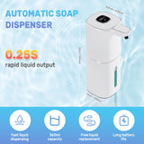 Automatic Soap Dispenser Liquid Touchless,Wall USB Rechargeable 5-Level Adjustable,Large Capacity 12.17oz/360mL Smart Hand Soap Dispenser for Kitchen Bathroom Kids Family