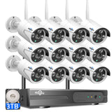 Hiseeu Wireless Pro WiFi Security Camera System, 16CH 4K NVR Kit