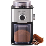 AYCHIRO Burr Coffee Grinder, Adjustable Coffee Bean Grinder Electric with 14 Grinding Settings,2-12 Cups for Espresso, Drip Coffee and French Press