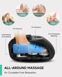 Snailax Shiatsu Foot Massager with Heat, FSA Eligible, Kneading, Compression, Vibration, Feet Massage Machine for Plantar Fasciitis, Neuropathy, Foot Warmer, Gifts for Women Men,Size 13