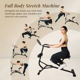 Ocdin Full Body Traction & Stretch Decompression Bench, Back & Body Stretching Machine for Home and Commercial Gym (Black)
