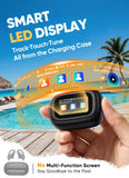 ZZU Wireless Earbuds, Smart Screen Case, Bluetooth 5.4, ENC Clear Calls