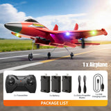 Tubokoro Foam RC Plane for Kids Adults Beginner, Remote Control Airplane RC Jet Helicopter Plane for Kids Adults with 3 Batteries, 2.4GHz Remote Control Fighter Toys with Gyro Stabilizer Easy to Fly