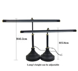 Piano Lamp, LED Piano Lamp with Dimmer, Eye-Caring, Stepless Dimming, Metal, Black + Gold HomeFocus
