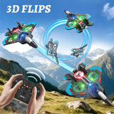 Tubokoro Foam Remote Control Airplanes with 3 Batteries, RC Planes for Kids Adults 8-16, RC Airplane Fighter Jet with Light, 360° Flip Fighter Jet Toys, Stunt Roll, Airplane Toy Gifts for Kids Boys
