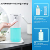 Wisekoti P9 Advanced Automatic Rechargeable, Touchless,Sensor Foaming Soap Dispenser for Kitchen & Bathroom, Foam Dish Soap Dispenser，Support Countertop and Wall Mounted