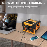 2000A Peak Jump Starter with Air Compressor, Portable Power Station with 400W Inverter, 12V Car Battery Booster for 8.5L Gas/Diesel Engines
