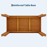 Garvee 71" Farmhouse Dining Table for 6-8 People, Rectangular Kitchen Table