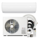Nexaro 12000BTU Mini Split Air Conditioner Heat Pump, 19 SEER2 Inverter Compressor AC Unit Cools Rooms up to 750 Sq. Ft, 115V Ductless Split AC with Pre-Charged Condenser & Installation Kit(White)