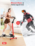 YOLEO Adjustable Resistance Stair Steppers for Exercise at Home, Folding Cardio Stairmaster with 3 Workout Modes & Oversized Pedal,90% Pre-Assembled Stair Climber with Handlebar for Full Body Workout