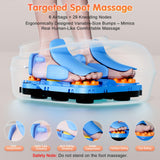 POGGT Foot Massager Machine with Heat, Upgrade 6 Airbags 29 Nodes Deep Rolling, Compression, Ankle Kneading, Shiatsu Foot Massager for Neuropathy Plantar Fasciitis, Gifts for Men Women Fits Up to 13"