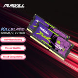 PUSKILL 32GB DDR4 3200MHz SODIMM CL22 Laptop RAM (2x16GB)