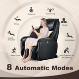 Giantex Massage Chair Full Body, Electric Recliner Chair w/Zero Gravity, SL Track, Reversible Footrest, Back Heater, Wheels, Shoulder Detection, Calf Airbag, No Installation, Free Indoor Delivery