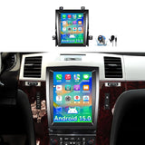 4+64G Android 15 Car Stereo Radio Compatible with Cadillac Escalade/Sailway SLS 2007-2014, 9.7 Inch Touchscreen Support Wireless CarPlay Android Auto, Bluetooth/FM/GPS/WiFi/SWC/Backup Camera
