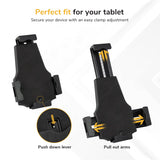 Mount-It! Universal Tablet POS Stand with Key Lock, Bolt-Down Base, Silver