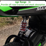 Garvee 24v Kids Electric Dirt Bike, 350w Electric Motorcycle for Boys & Girls with 3 Speed Levels Up to 14.3 MPH, Shock Absorbing Suspension, Off-Road Ride on Toy