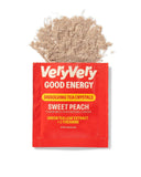 VeryVery Good Tea Peach Instant Energy Tea Sachets, 100mg Caffeine, Green Tea Extract & L-Theanine, Focus & Alertness Support, No-Steep Tea Crystals, Stevia Sweetened, Vegan, 16 Pack