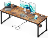 Coleshome 71 Inch Computer Desk with USB Ports, Large Office Desk
