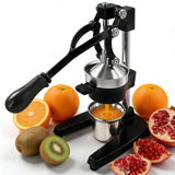 PYJJZU Manual Fruit Juicer Hand Press - Effortless Cast Iron Citrus Squeezer for Home - 304 Stainless Steel, Dishwasher Safe - Extract Fresh Juice from Pomegranate, Orange, Lemon - Non-Slip Base