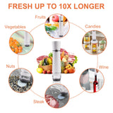 Handheld Vacuum Sealer, Detachable & Easy to Clean, Includes 30 Reusable Bags, Portable Food Saver, Extends Freshness 10x, Auto Power Off, for Kitchen, Travel & Outdoor