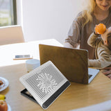 Aluminum Alloy Laptop Cooling Pad Quiet Fan Stand