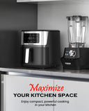 6-in-1 Air Fryer, 7-Qt Large Capacity, 50°F–400°F Precise Temp Control, 100 Presets, Dishwasher Safe