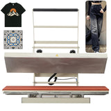 10x40 Inch Heat Press, 110V 1800W High Pressure Clamshell Heat Press Machine, Large Professional Digital Control Heat Transfer Machine for Sublimation, Suitable for Long Pants and Keyboard Pads