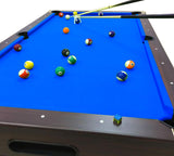 8 Foot Pool Table Billiard Table Modern Style Blue Felt – Bellagio