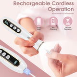 Hoxida Cordless Electric Nail Drill: 10-Speed Professional Nail File with 360° LED Light for Manicure Shaping & Gel Removal, Nail Art Practice Essentials,Home DIY & Portable Travel Use