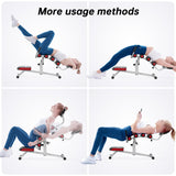 seanleecore Inversion Table for Back Pain Relief, Heavy Duty Back Stretcher with 3-Point Support System, 350LBS Weight Capacity Foldable Spinal Decompression Equipment for Home Gym