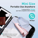 COSLUS Water Dental Flosser Teeth Pick C20: Portable Cordless Oral Irrigator 300ML Rechargeable Travel Irrigation Cleaner IPX7 Waterproof Electric Flossing Machine for Teeth Cleaning, Pink