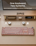 Sablute Wireless Mechanical Keyboard and Mouse Combo, RGB Backlit, KM81