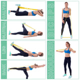 WIKDAY Resistance Bands for Working Out, Pull Up Assistance Bands, Exercise Bands, Long Loop Thick Heavy Workout Bands Set with Door Anchor for Body Stretching, Training for Women