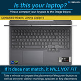 Laptop Skin Compatible with Lenovo Legion 5 Gaming Laptop (15IRX9) 2024 - Mountain Waves - Premium 3M Vinyl Protective Wrap Decal Cover - Easy to Apply | Crafted in the USA