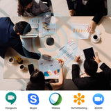 USB Speakerphone Microphone, Conference Speaker Omnidirectional Computer Mic, with 360º Voice Pickup JOUNIVO