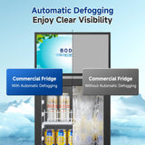 BODEGACOOLER Beverage Refrigerator and Cooler, 6.34 Cu. Ft Commercial Refrigerators for Drink, Beer, Tall Commercial Cooler